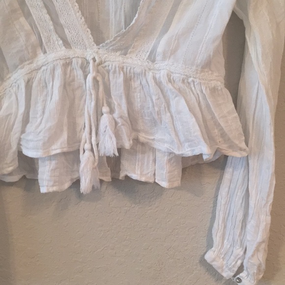 Free People Oberoi Boho Cropped Blouse - Picture 8 of 11
